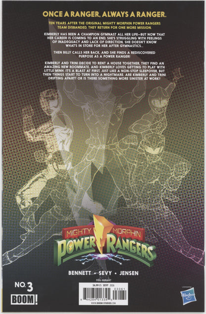 Mighty Morphin Power Rangers (2026) #3 F 1 in 10 Variant Edition Foil Variant (Full Art, Foil, Sevy)