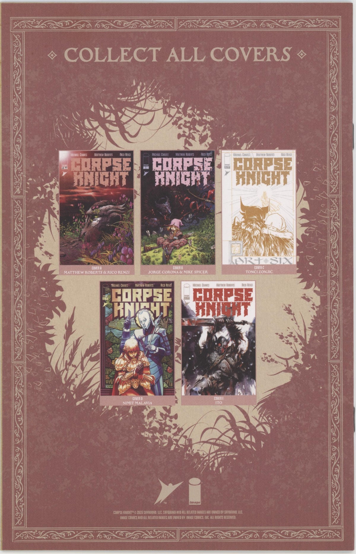 Corpse Knight #6 (Of 6) Cover C 1 in 10 Tonci Zonjic Storybook Variant (Mature)