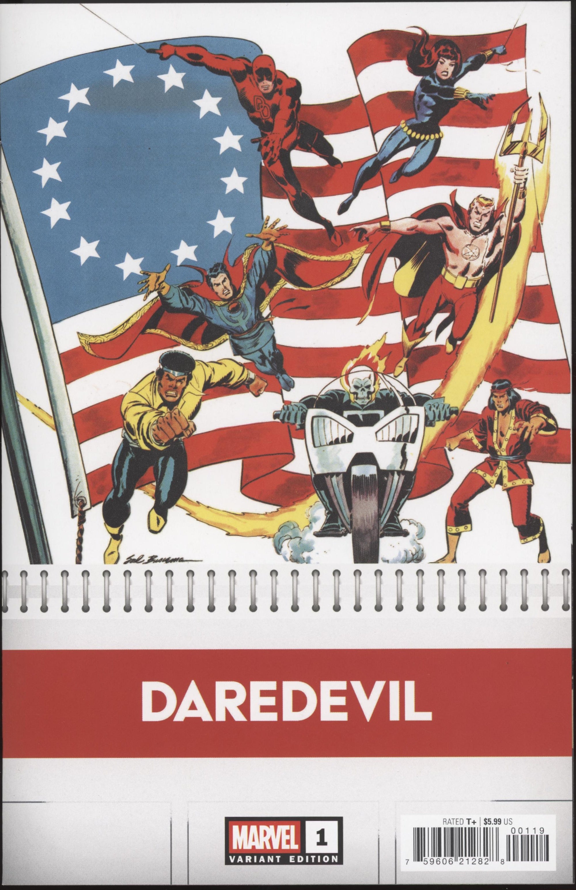 Daredevil #1O Sal Buscema Bicentennial Calendar Hidden Gem Variant、Marvel Comics、kayou