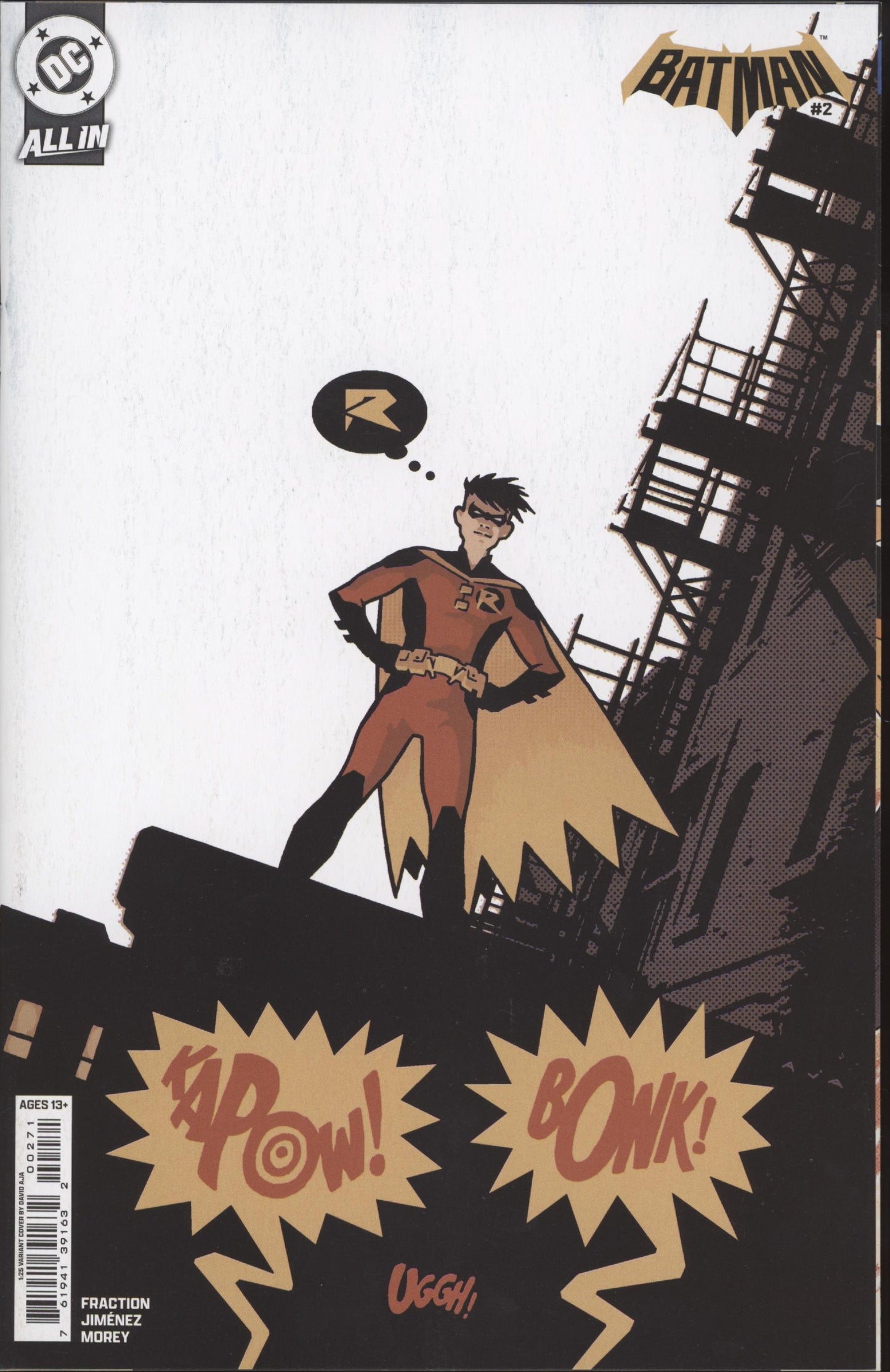 Batman #2 Cover H 1 in 25 David Aja Card Stock Variant