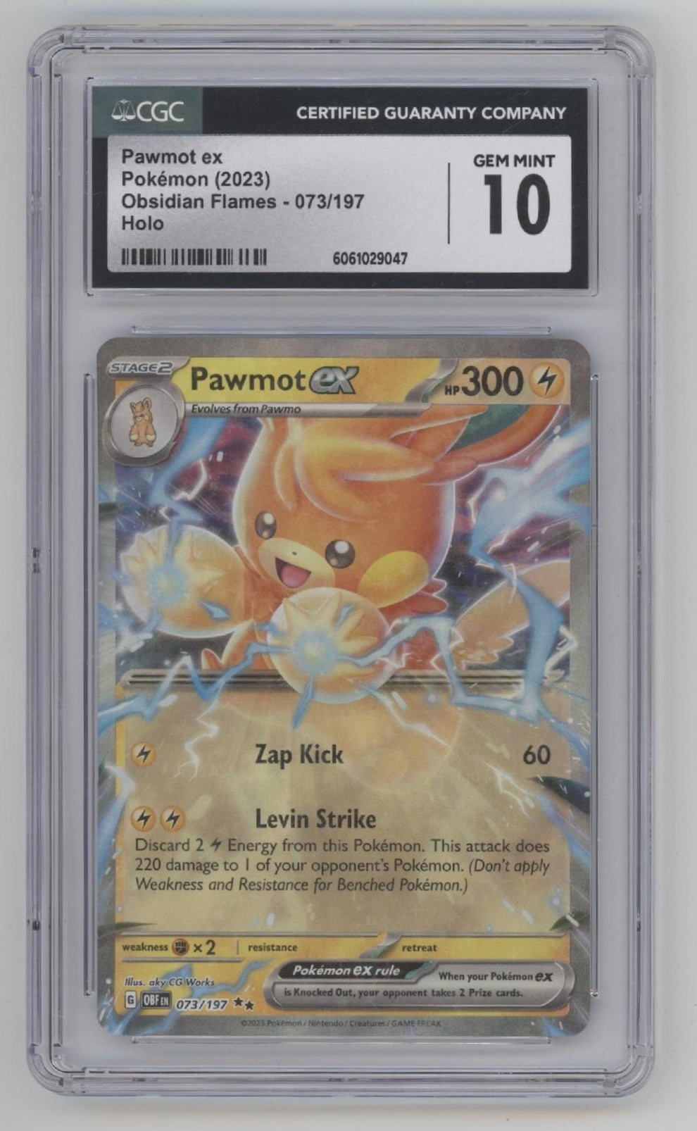 pawmot ex pokemon card value Obsidian Flames Holo #073 CGC 10 Fx2 / None / Variant:In Stock I proposed to my PBS