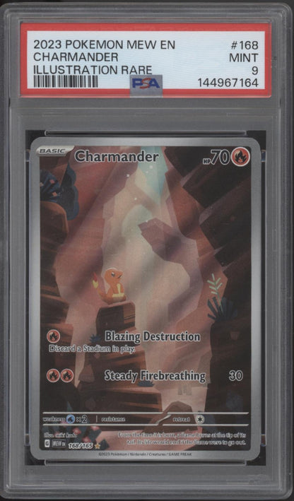 Charmander Pokemon 151 Illustration Rare #168 PSA 9 #1