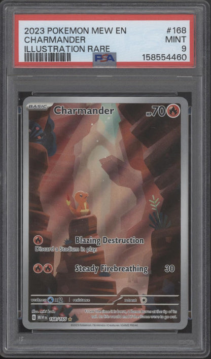 Charmander Pokemon 151 Illustration Rare #168 PSA 9 #1