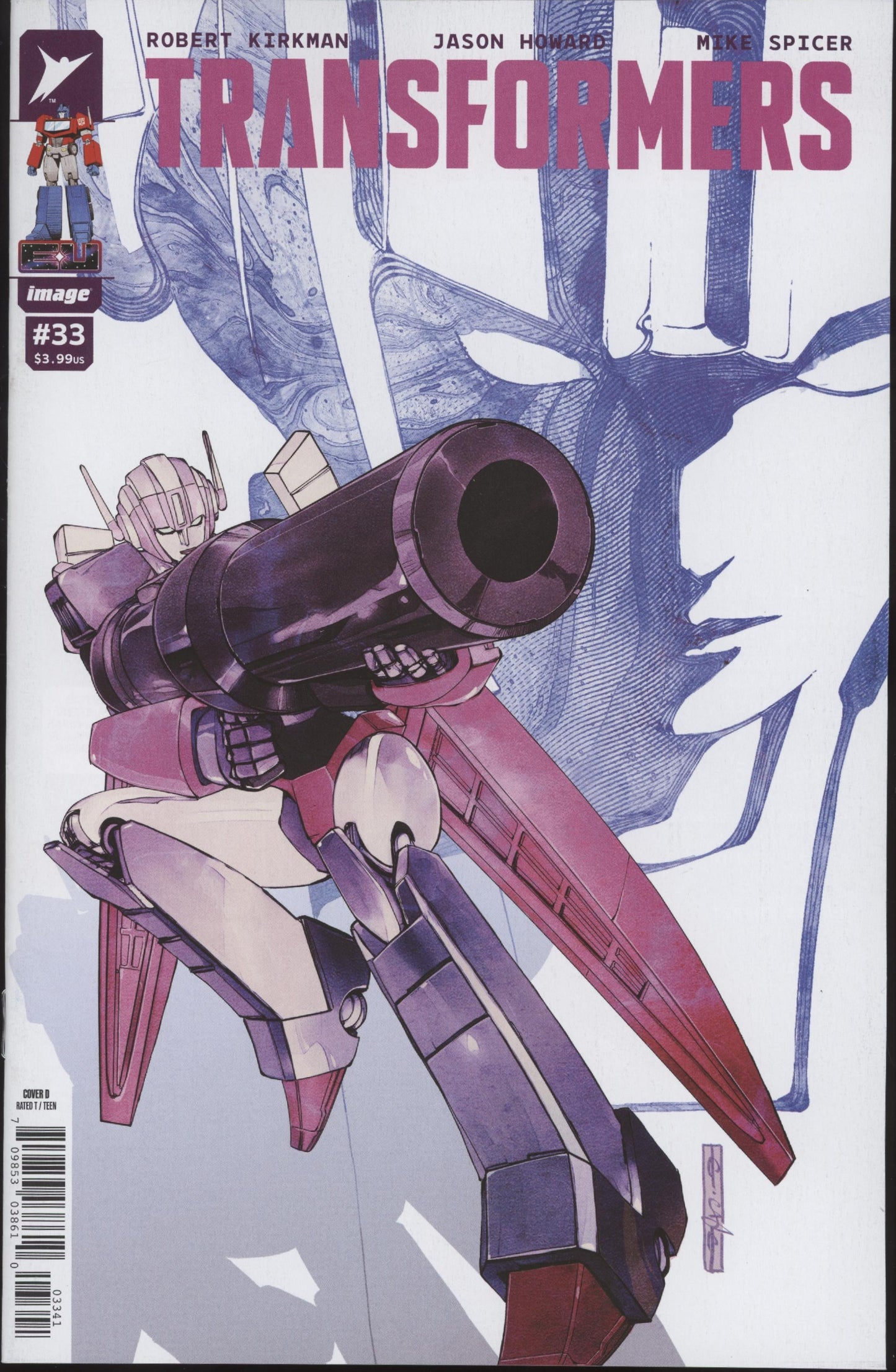 Transformers #33 Cover D 1 in 25 Evan Cagle Variant