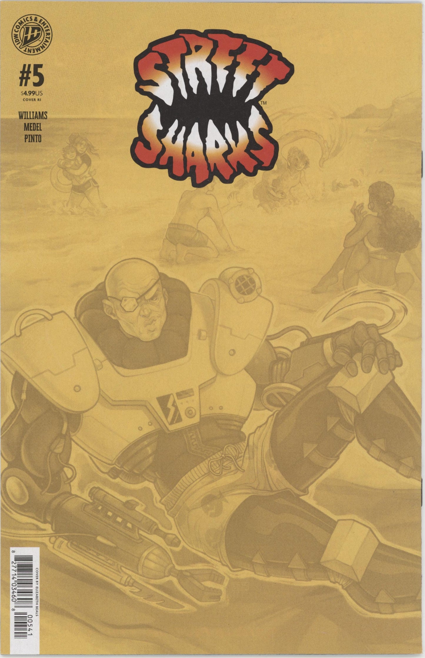 Street Sharks #5 Variant RIA (10) (Beals Full Art)