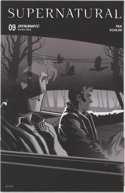 Supernatural #9 Cover H 1 in 10 John Amor Line Art Variant