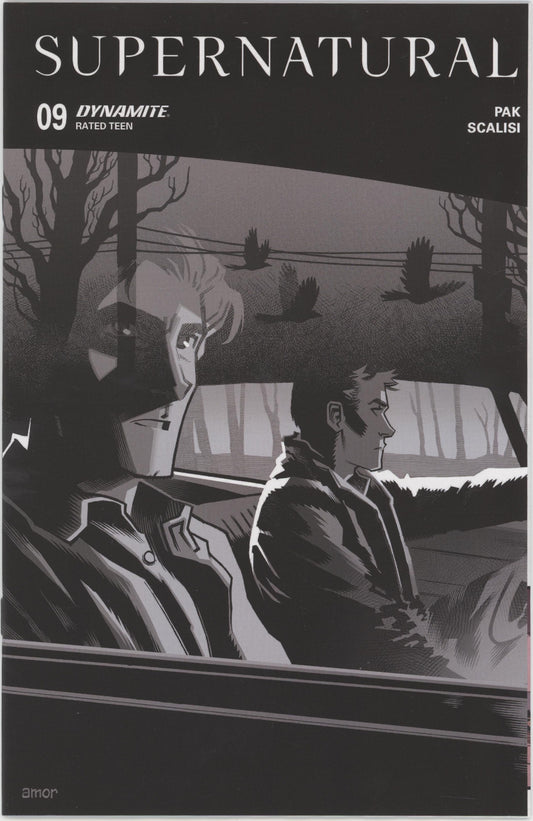 Supernatural #9 Cover H 1 in 10 John Amor Line Art Variant