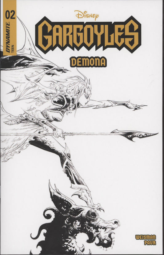 GARGOYLES DEMONA #2 CVR K INC 1:7 JAE LEE LINE ART FOC BONUS VAR