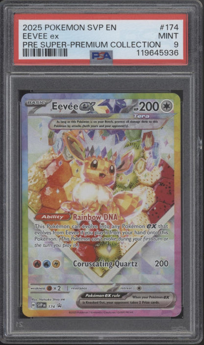 Eevee ex Pokemon Pre Super Premium Collection #174 PSA 9