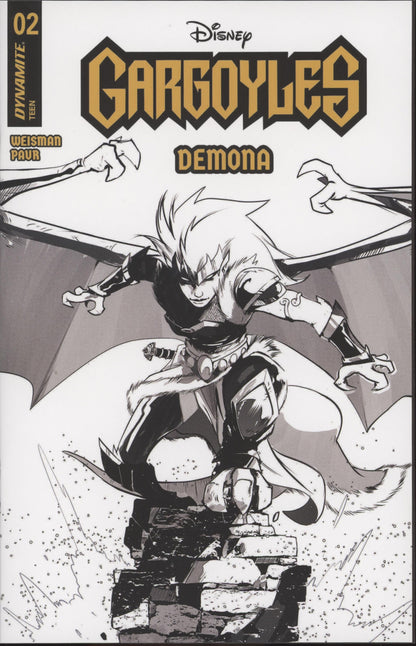 GARGOYLES DEMONA #2 CVR L INC 1:7 SEBASTIAN PIRIZ LINE ART FOC BONUS VAR
