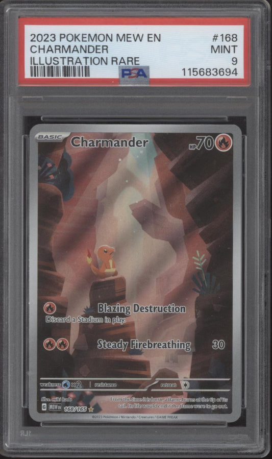 Charmander Pokemon 151 Illustration Rare #168 PSA 9 #2