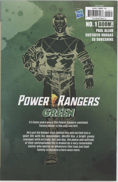 Power Rangers Green #1 G 1 in 10 Variant Edition Foil Variant (Full Art, Foil, Vargas)