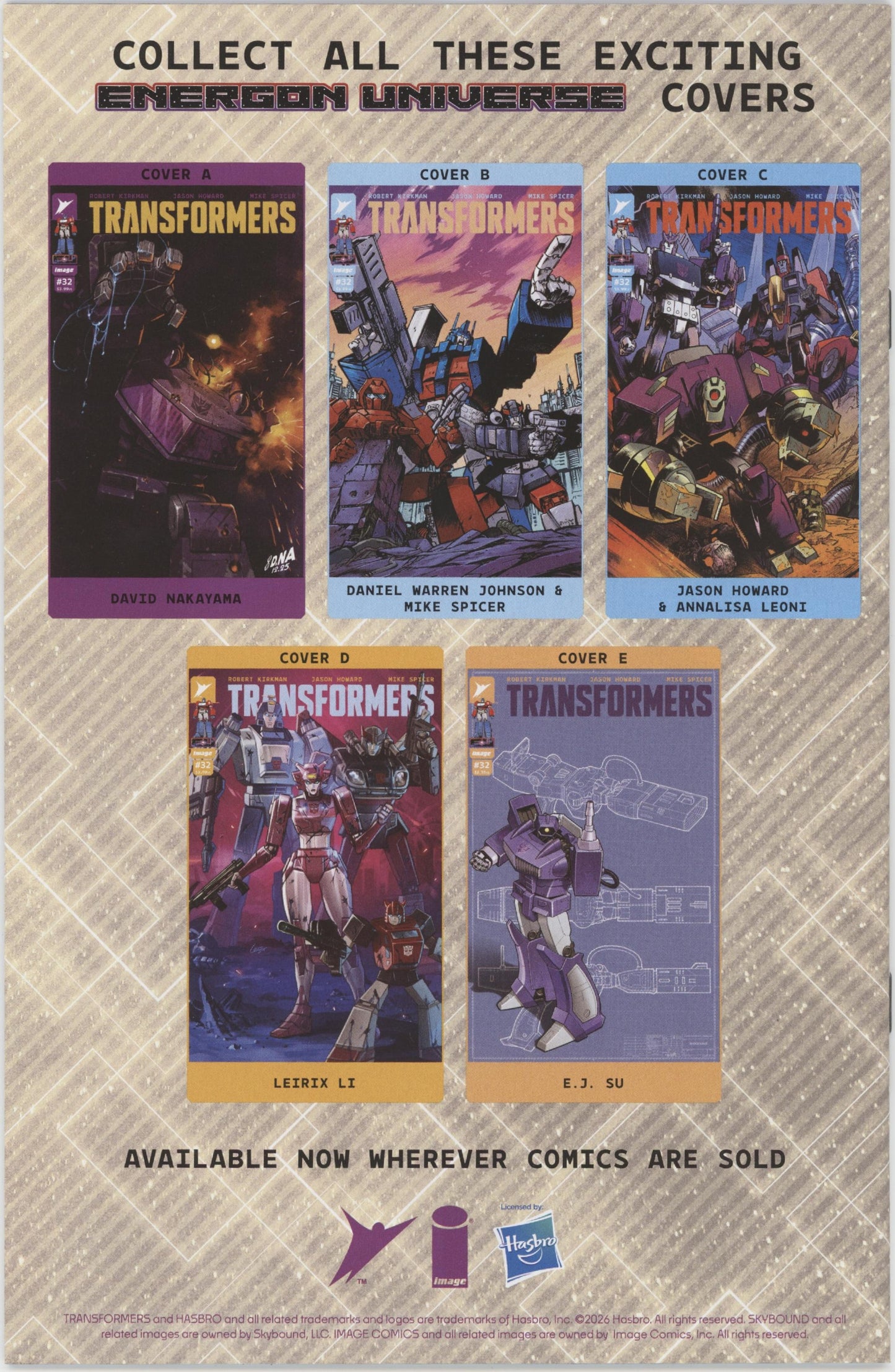 Transformers #32 Cover D 1 in 25 Leirix Li Variant