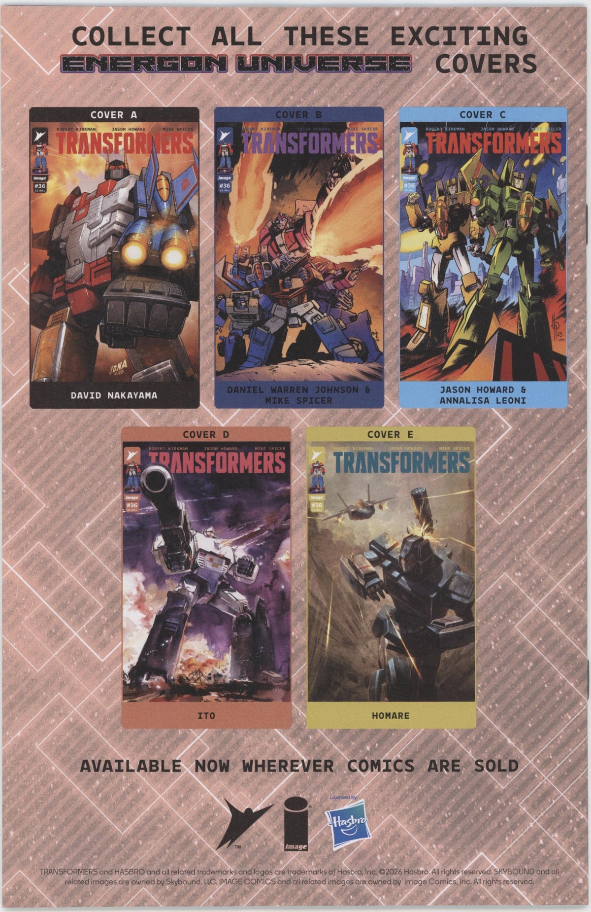 Transformers #36 Cover D 1 in 25 Ito Variant