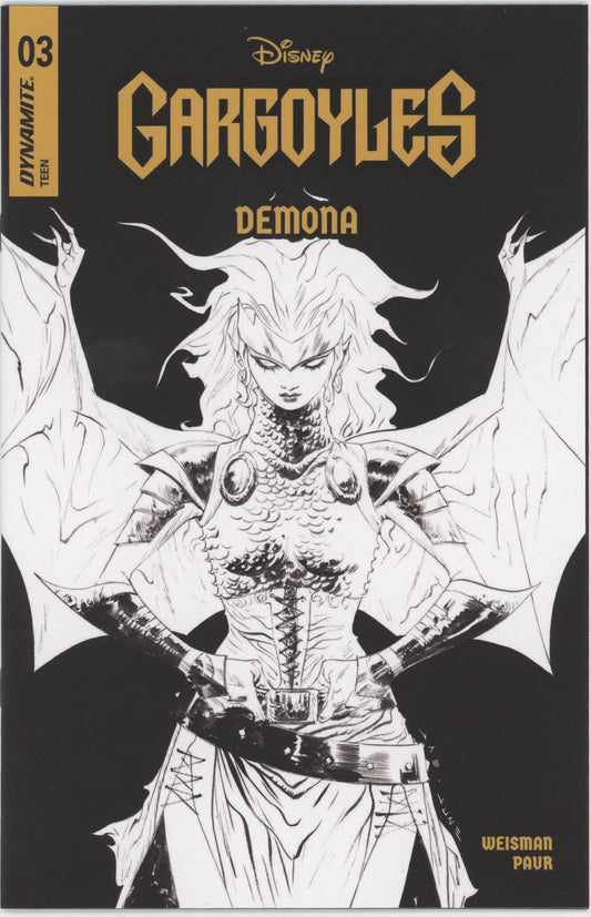 Gargoyles Demona #3 Cover G 1 in 10 Jae Lee Line Art Variant