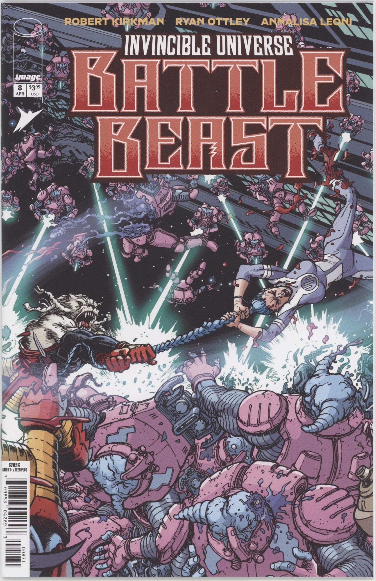 Invincible Universe Battle Beast #8 Cover C 1 in 10 Chris Burnham & Brian Reber Variant
