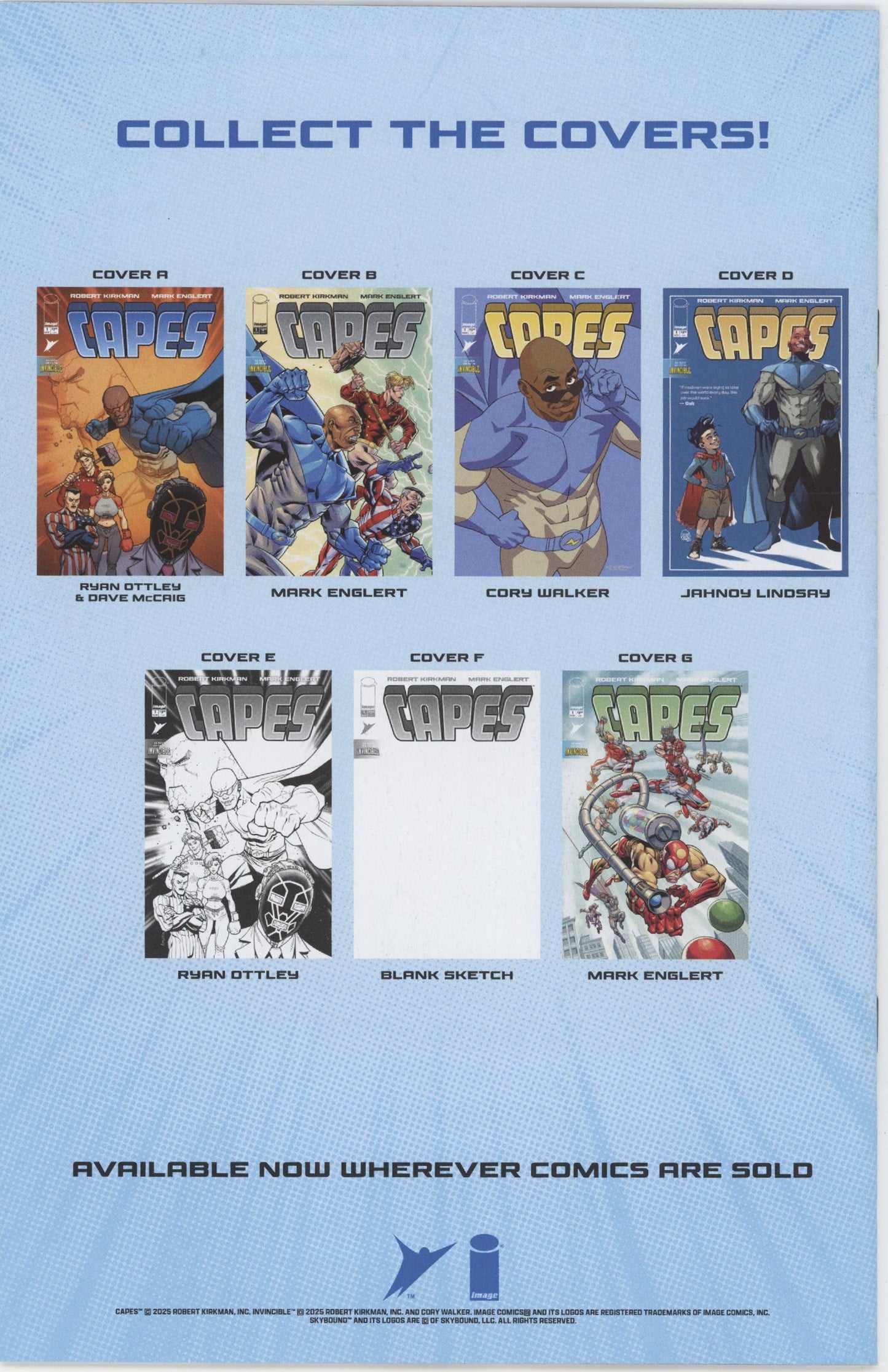 Invincible Universe Capes #1 Cover C 1 in 10 Cory Walker Variant