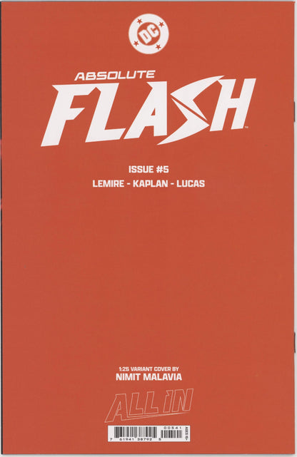 ABSOLUTE FLASH #5 CVR D INC 1:25 NIMIT MALAVIA VIRGIN CARD STOCK VAR