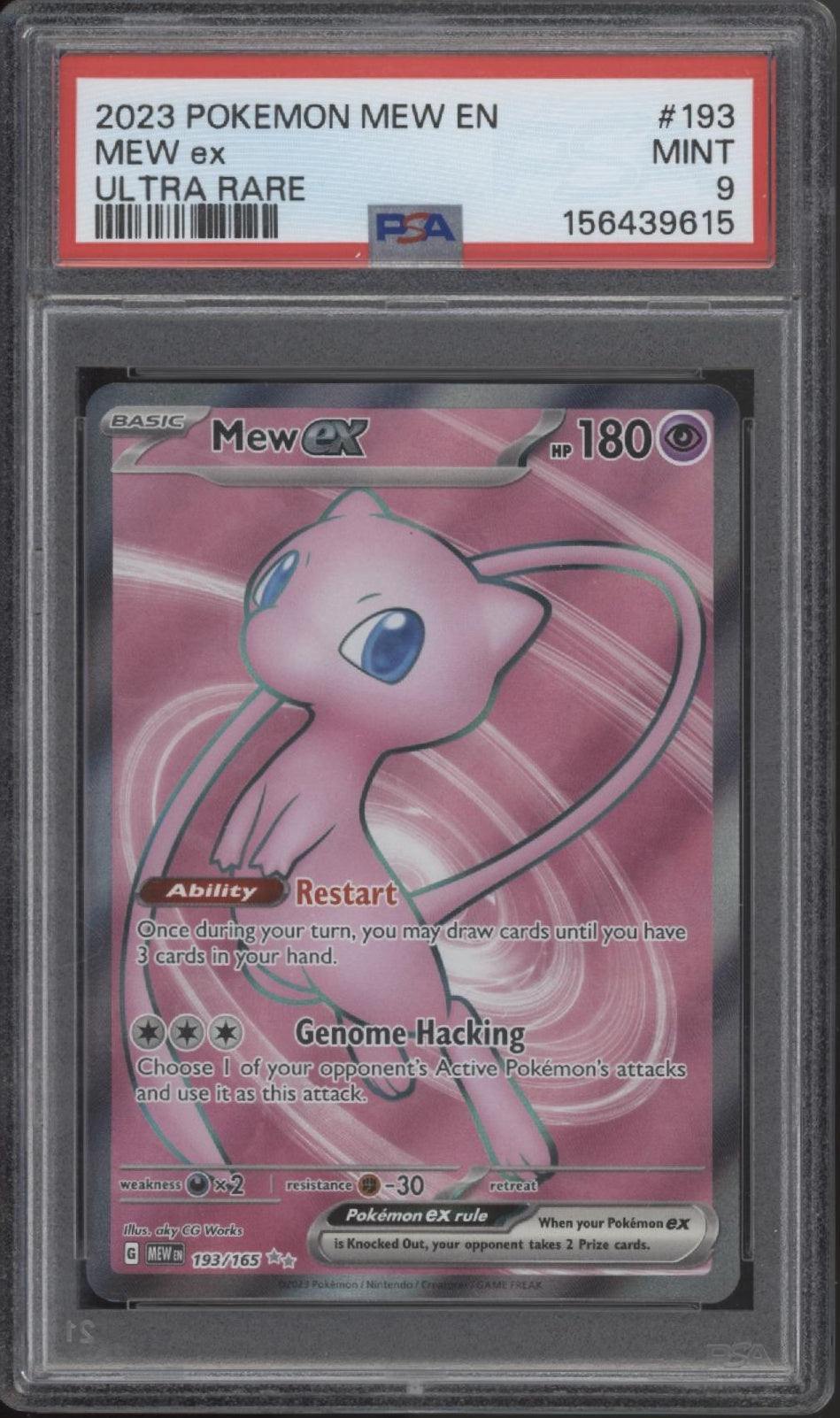 Mew ex Pokemon 151 Ultra Rare #193 PSA 9