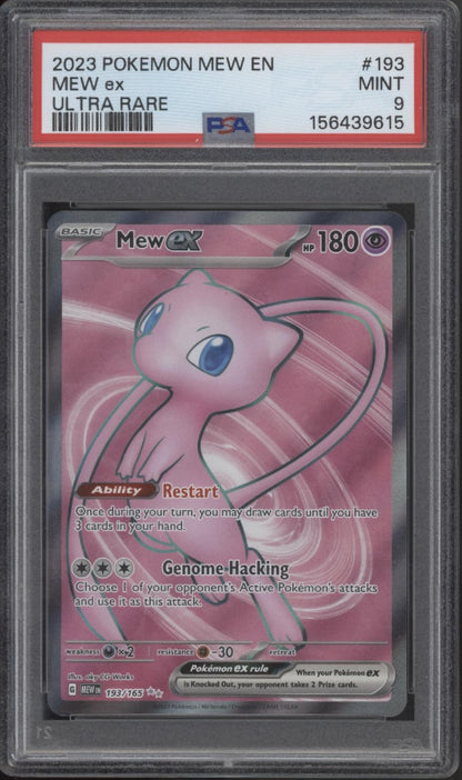 Mew ex Pokemon 151 Ultra Rare #193 PSA 9