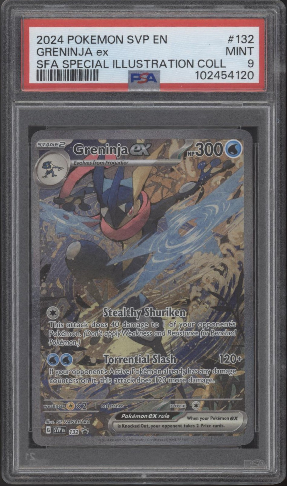 Greninja ex Pokemon Shrouded Fable Special Illustration Collection #132 PSA 9 #1
