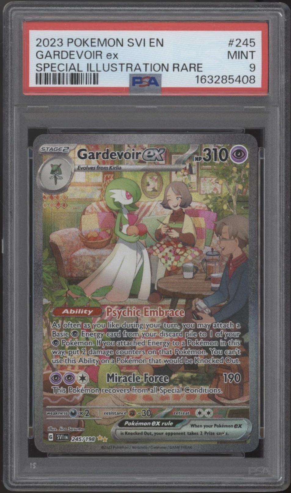 Gardevoir ex Pokemon Scarlet & Violet Special Illustration Rare #245 PSA 9