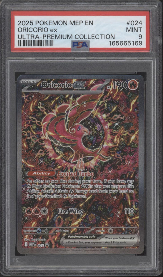 Oricorio ex Pokemon Mega Evolution Ultra Premium Collection #024 PSA 9