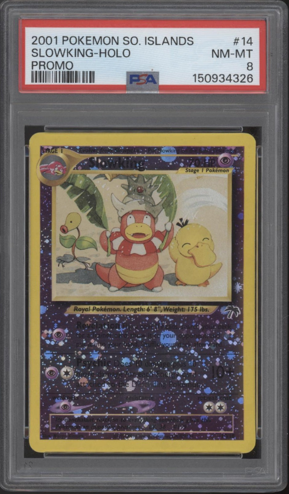 Slowking Pokemon Southern Islands Promo Holo #14 PSA 8