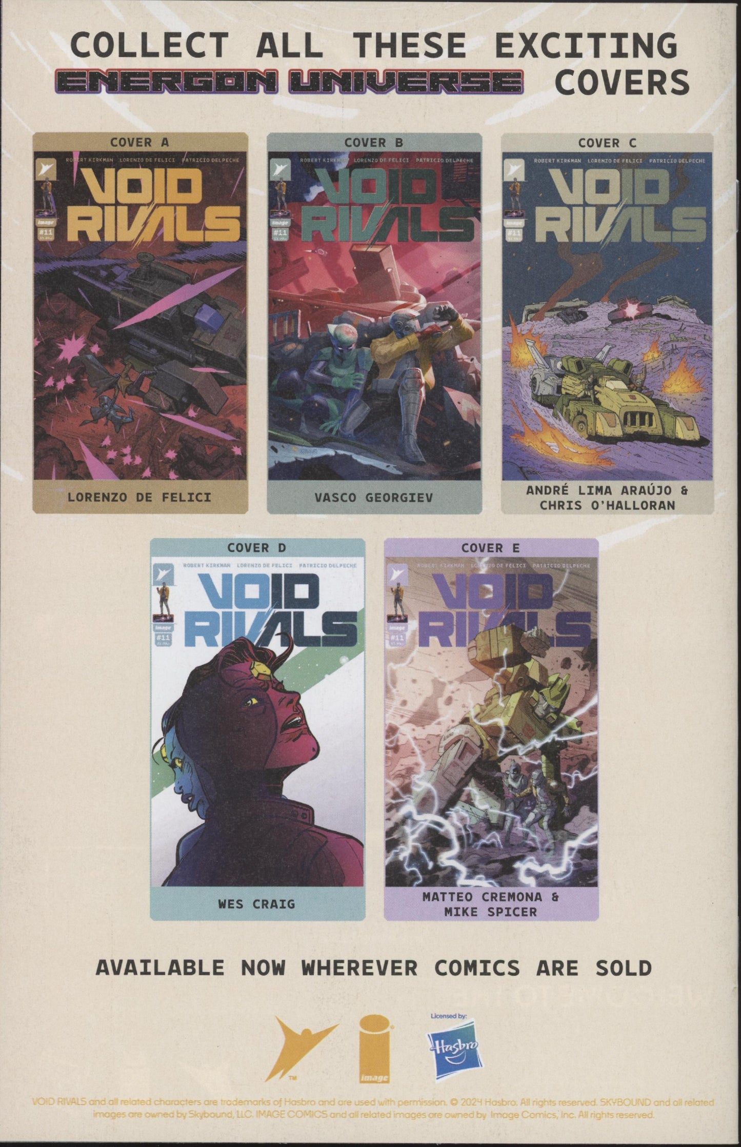 Void Rivals Issue #11C 1:10 Retailer Incentive Variant