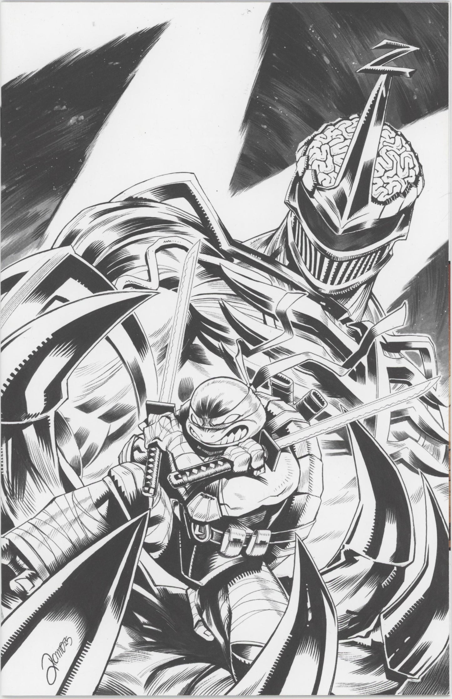 Mighty Morphin Power Rangers/Teenage Mutant Ninja Turtles III #3 E 1 in 10 Variant Edition (Full Art, Zonno)