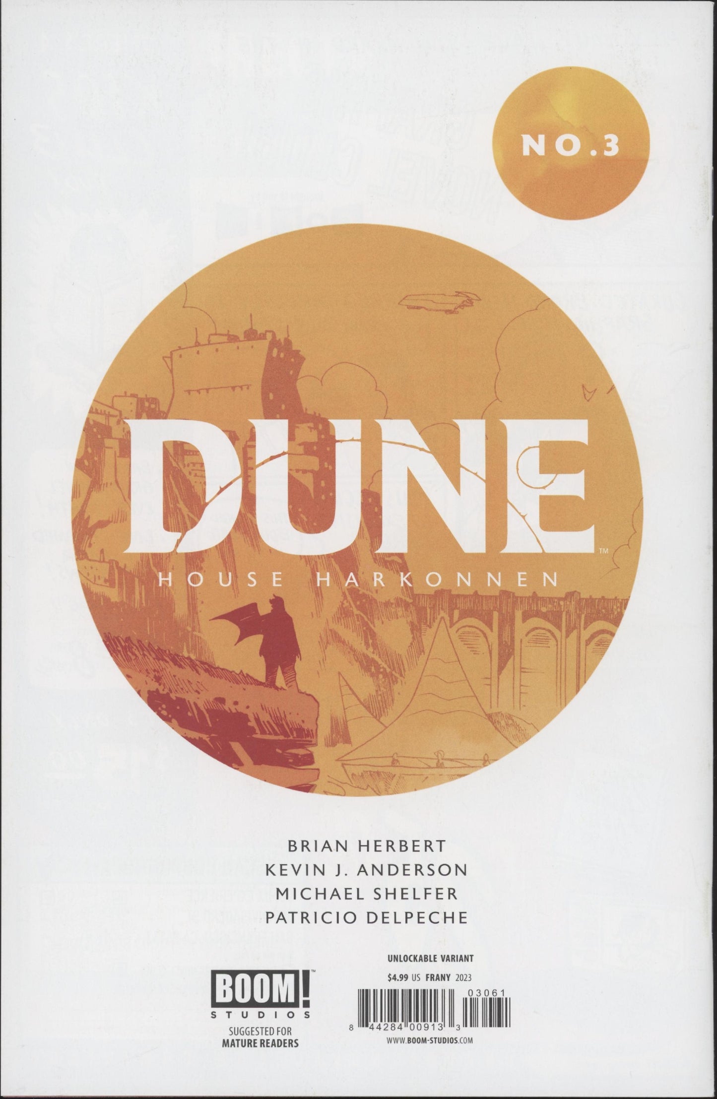 Dune House of Harkonnen Issue #3F Limited Retailer Incentive Variant