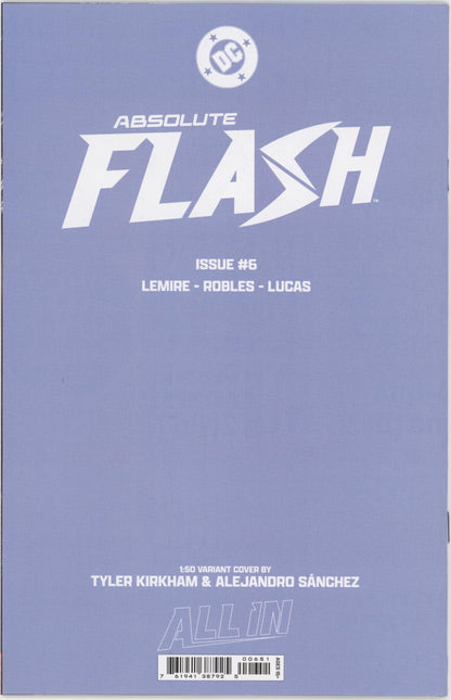 Absolute Flash #6 Cover E 1 in 50 Tyler Kirkham Virgin Card Stock Variant