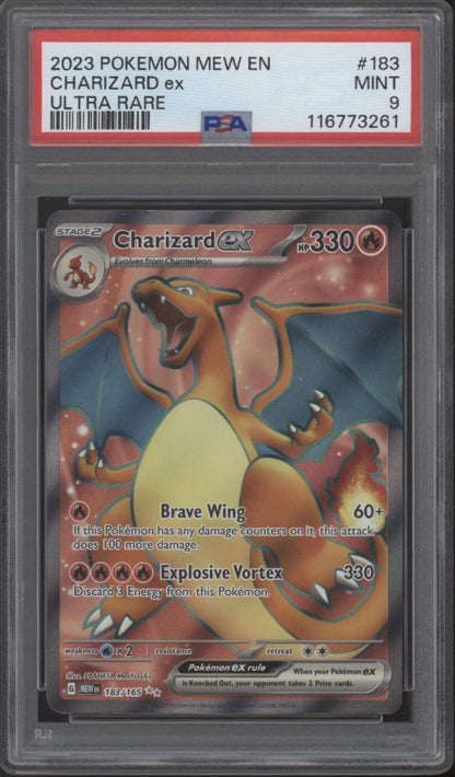 Charizard ex Pokemon 151 Ultra Rare #183 PSA 9