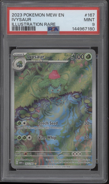 Ivysaur Pokemon 151 Illustration Rare #167 PSA 9