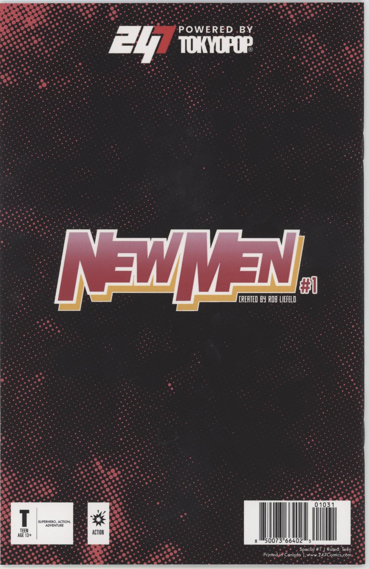 New Men #1 B&W Sienkiewicz Cover