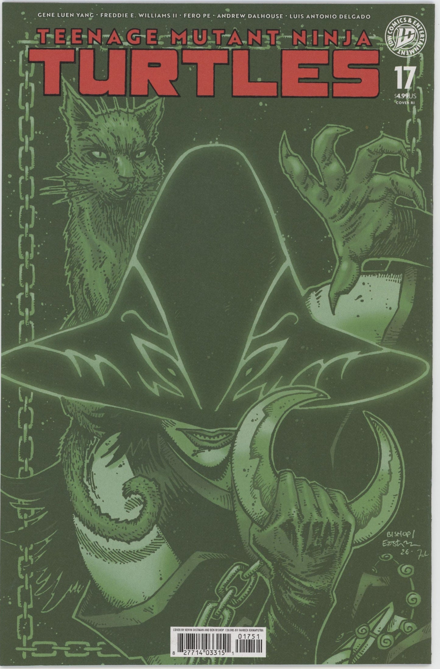 Teenage Mutant Ninja Turtles #17A Variant Ri (10) (Eastman & Bishop Full Art)