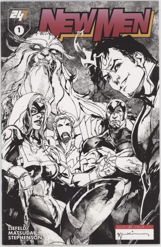 New Men #1 B&W Sienkiewicz Cover