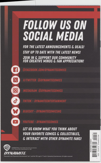 Supernatural #2 Cover F 1 in 10 Eder Messias Line Art Variant