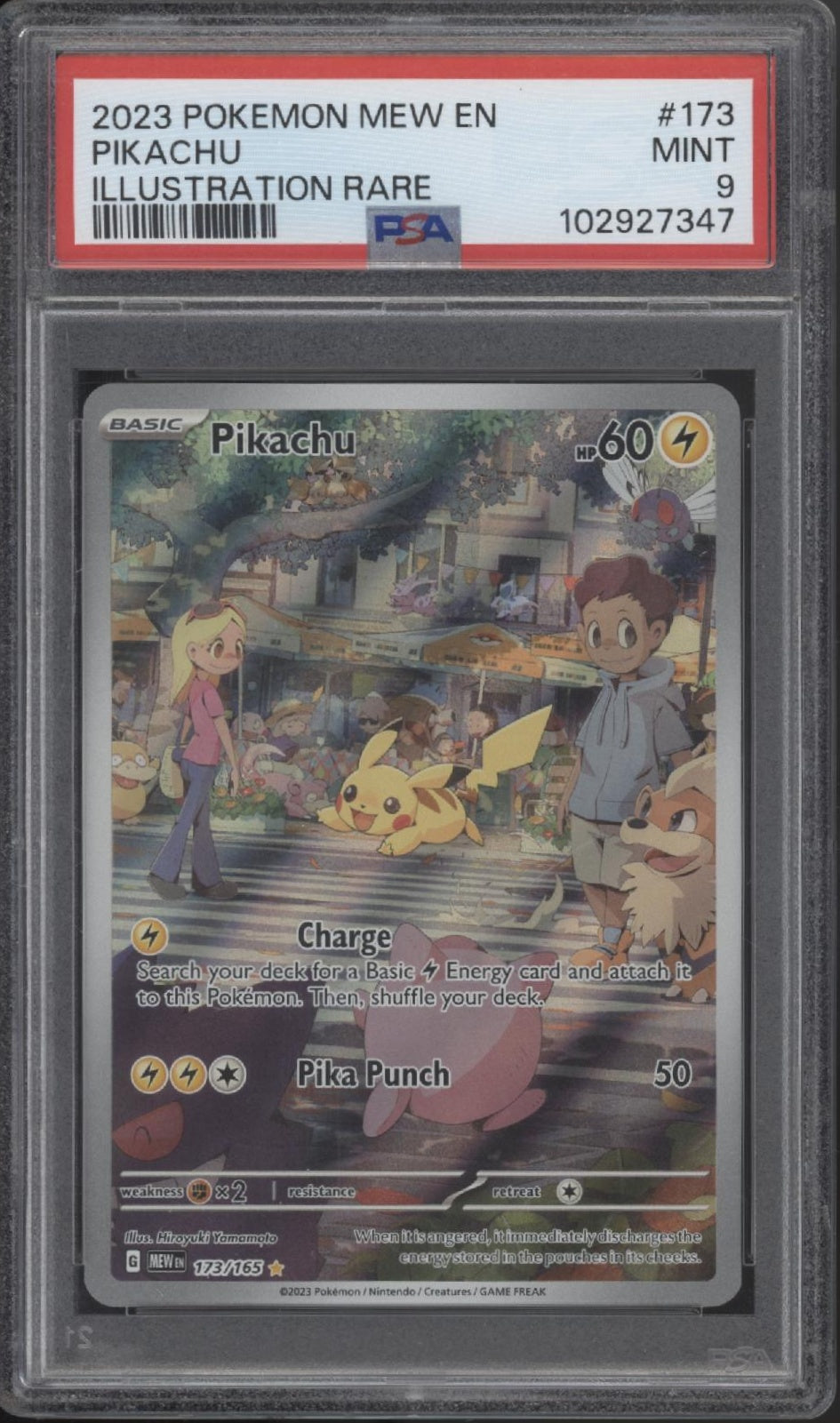 Pikachu Pokemon 151 Illustration Rare #173 PSA 9 #1