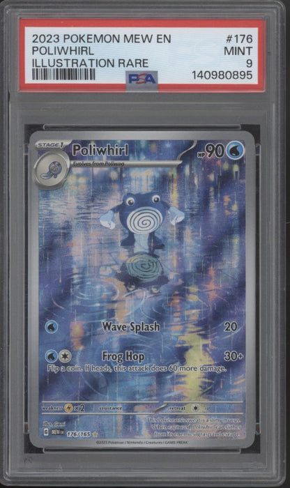 Poliwhirl Pokemon 151 Illustration Rare #176 PSA 9 #1