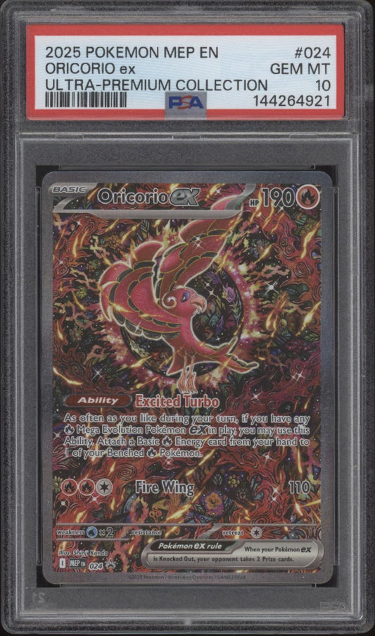Oricorio ex Pokemon Mega Evolution Ultra Premium Collection Promo #024 PSA 10 #1