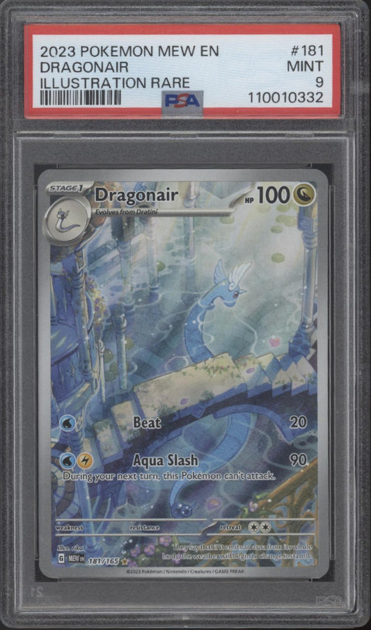 Dragonair Pokemon 151 Illustration Rare #181 PSA 9