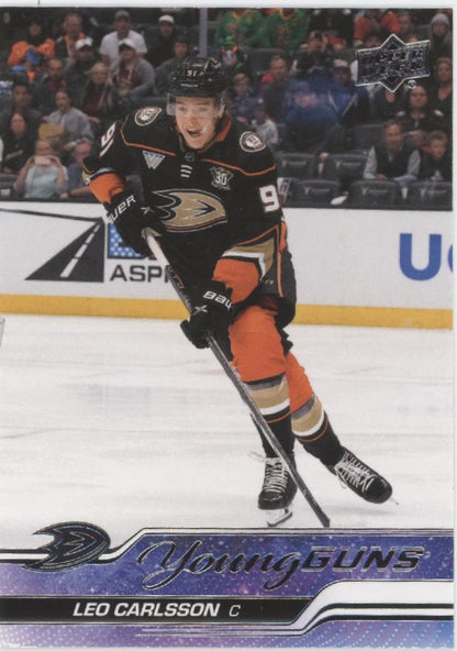 Leo Carlsson 2023-24 Upper Deck Series 2 Young Guns RC #468
