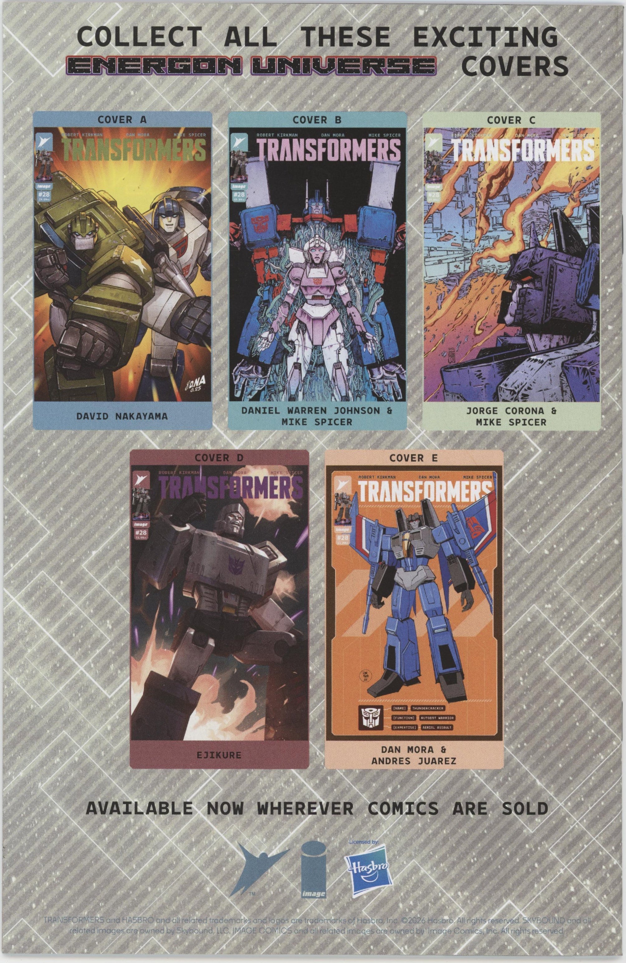 Transformers #28 Cover D 1 in 25 Ejikure Variant、Image Comics、kayou
