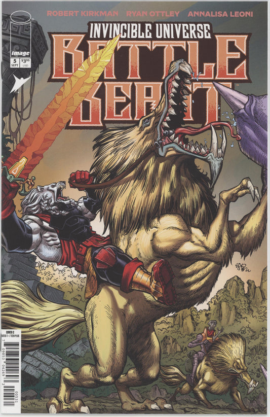 Invincible Universe Battle Beast #5 Cover C 1 in 10 Ej Su Connecting Variant
