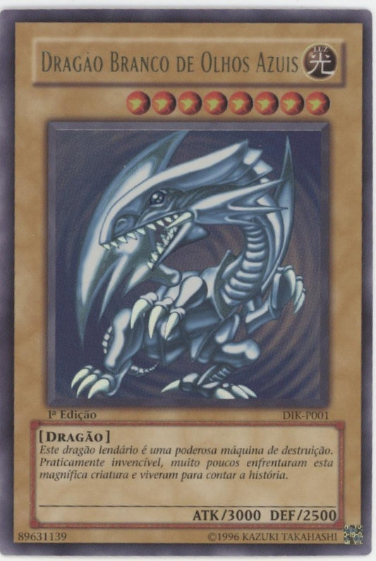 Blue-Eyes White Dragon Yu-Gi-Oh! Ultra Rare 1st Edition Porteugese DIK-P001 #2