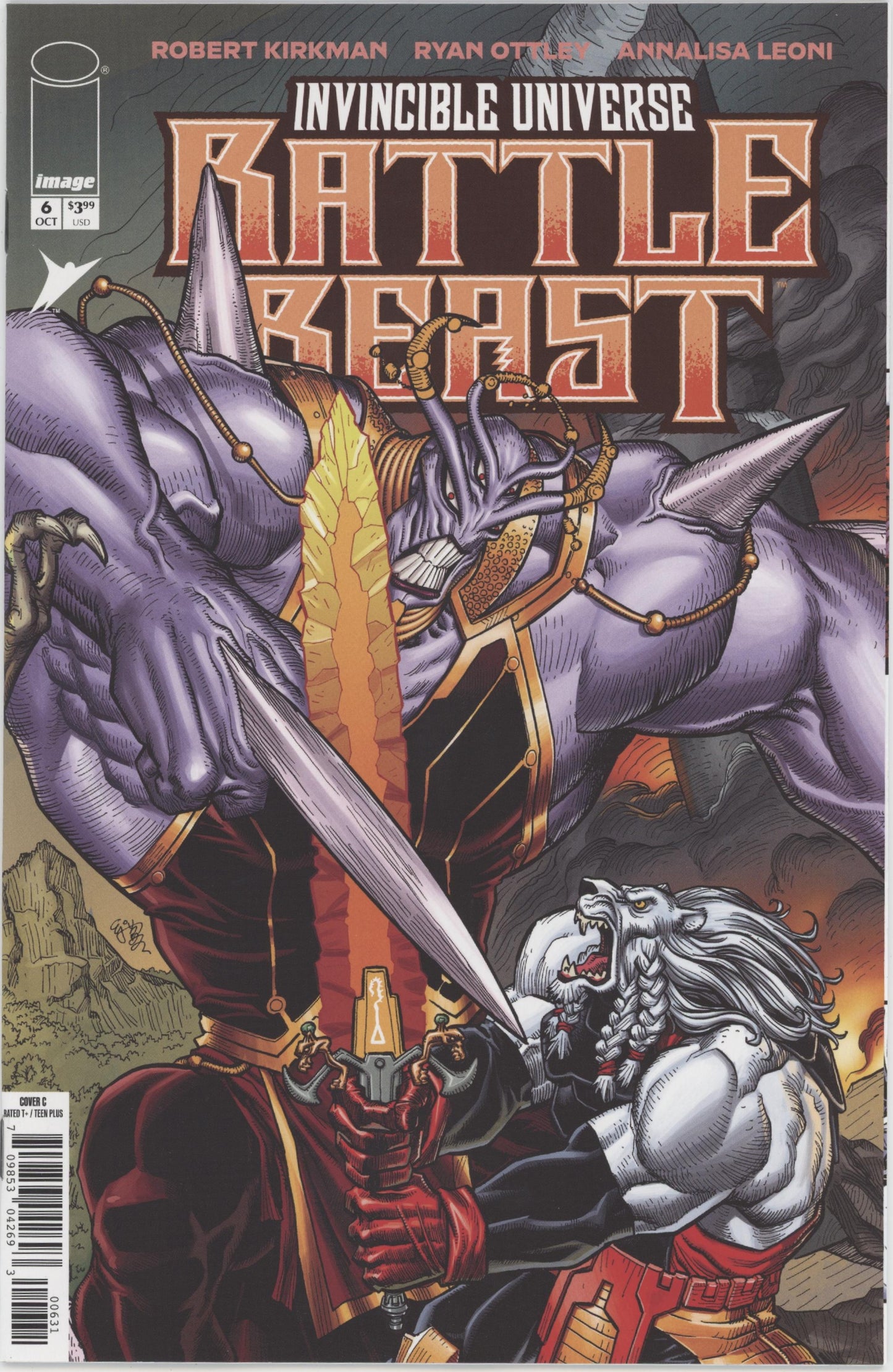 Invincible Universe Battle Beast #6 Cover C 1 in 10 Ej Su Variant