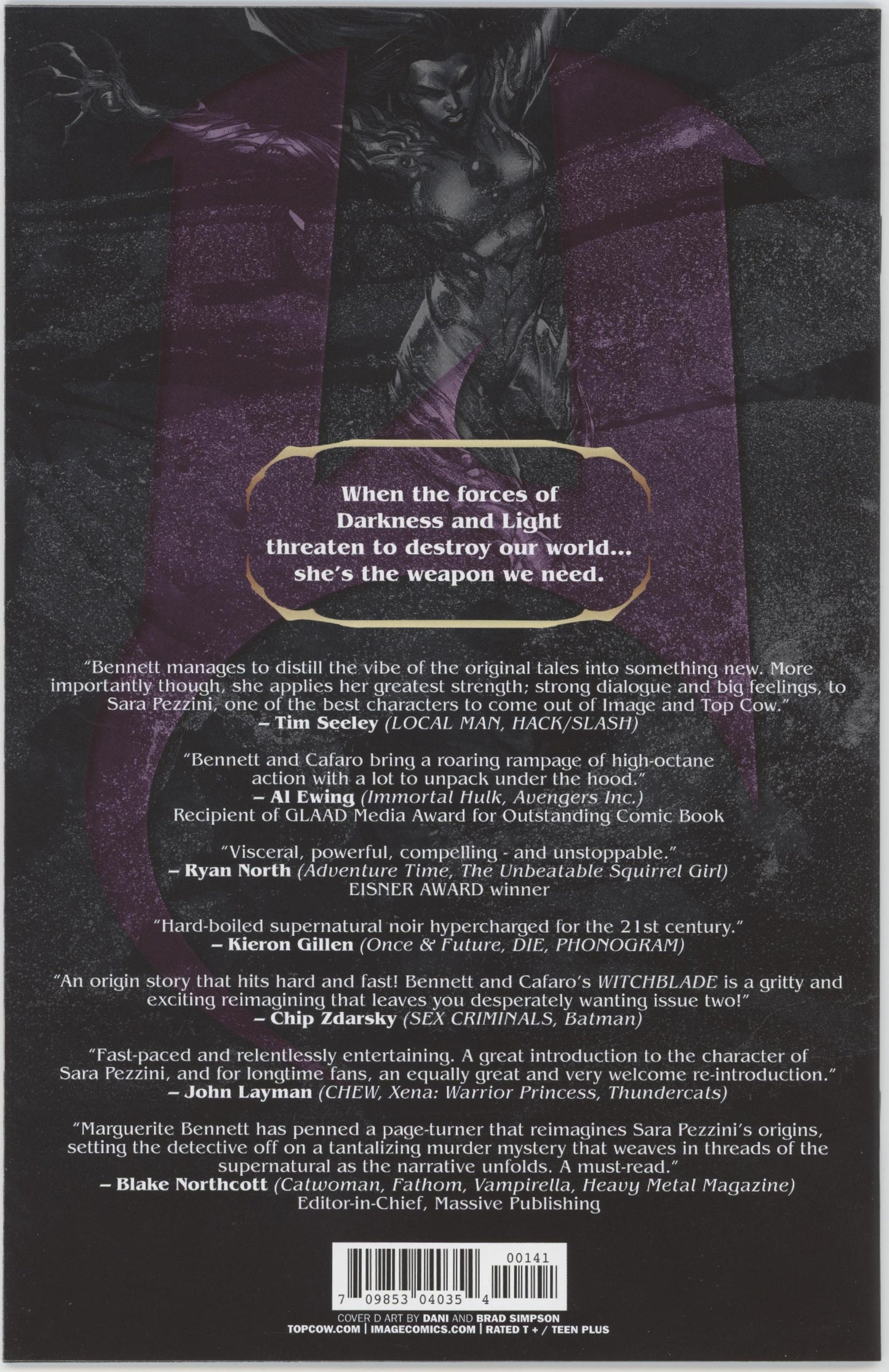 Witchblade Issue #1D 1:10 Retailer Incentive Variant