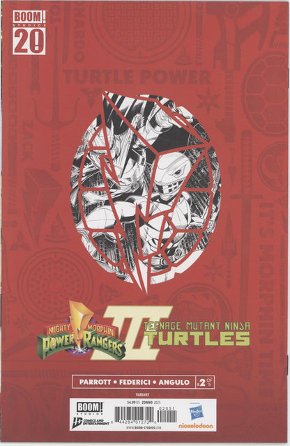 Mighty Morphin Power Rangers/Teenage Mutant Ninja Turtles III #2 E 1 in 10 Variant Edition (Full Art, Zonno)