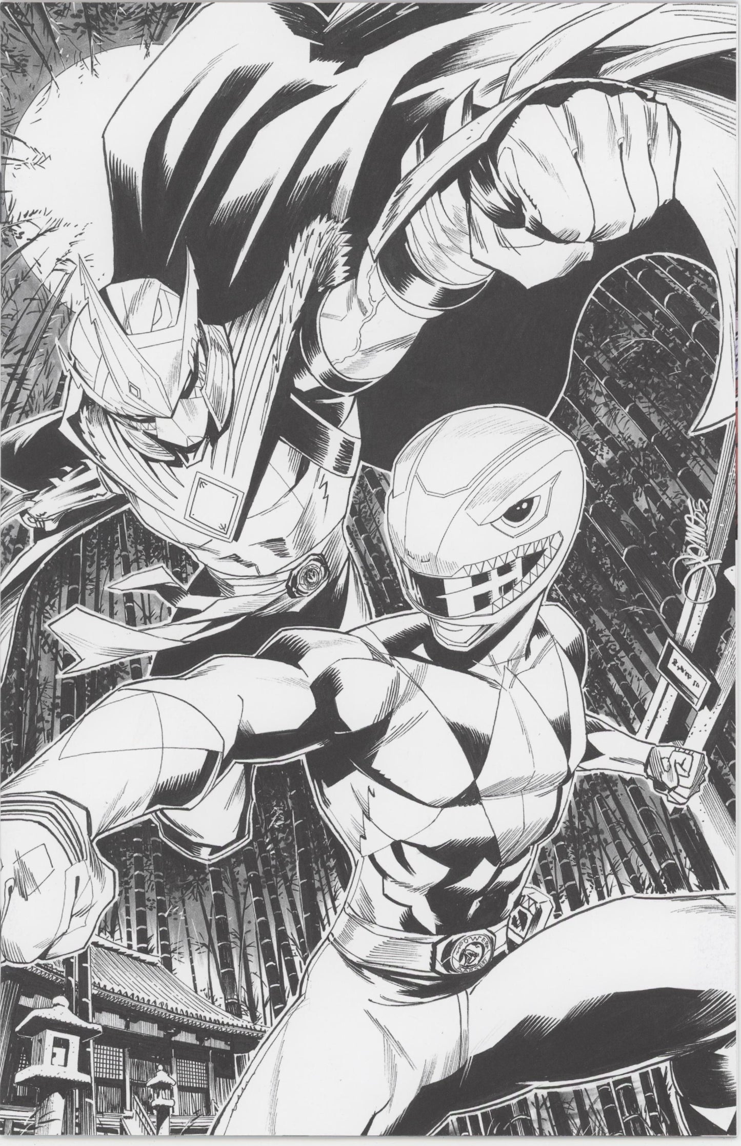 Mighty Morphin Power Rangers/Teenage Mutant Ninja Turtles III #2 E 1 in 10 Variant Edition (Full Art, Zonno)